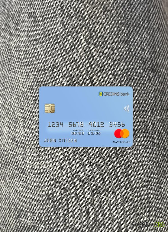 Albanie Credins bank mastercard photolook ,